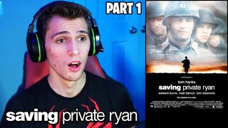 Saving Private Ryan (1998) Movie REACTION!!! (Part 1)