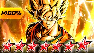 (Dragon Ball Legends) ZENKAI 7, 1400%, 14 STAR YEL SSJ GOKU! ANOTHER BUFF FOR ULTRA GOGETA!