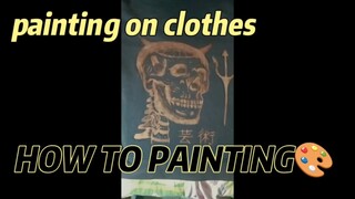 Cara Melukis di baju|How to paint