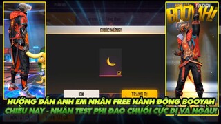 Free Fire| Hướng dẫn anh em chiều nhận Free hành động Booyah -Phi đao chuối cực chất  !