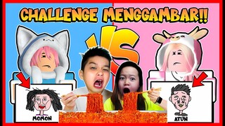 CHALLENGE MENGGAMBAR !! KALAH MAKAN SAMYANG SUPER PEDAS !! Feat @sapipurba Roblox