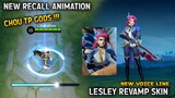 Chou new recall & Lesley revamp new voice lines - Mobile Legends Bang : Bang