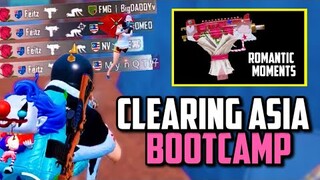 CLEARING ASIA BOOTCAMP WITH ROMANTIC MOMENTS UZI! | PUBG Mobile