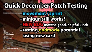 [Back 4 Blood] Update is OUT! - Quick testing for movement, minigun, potential godmode and NEW BUG..