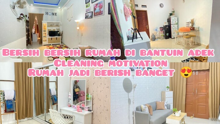 BERSIH" SEISI RUMAH DARI DEPAN SAMPE BELAKANG | BERASA CEPET CAPEK & PEGEL" 🤭 CLEANING MOTIVATION