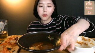 2 gói mì Jin Ramen, cơm gà mayo, kimchi ăn kèm cuối #amthuc