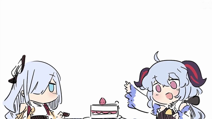 [Teyvat Kindergarten] Little Ganyu, don't fight with them for the cake. The Traveler will buy you a 