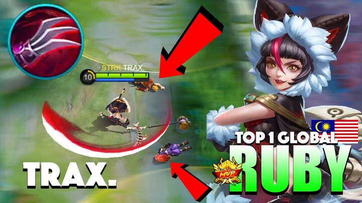 Ruby Deadly Build 2022? Brutal Haas's Claws | Top 1 Global Ruby Gameplay By TRAX. ~ MLBB