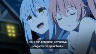 kau tidak takut ya? Judul anime : Tensei shitara slime datta ken side story. Episode : 7