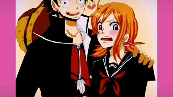 Cặp đôi Nami và Thuyền trưởng Luffy