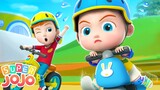 Let's Ride a Bike +More | Safety Song | Super JoJo - Nursery Rhymes | Playtime with Friends