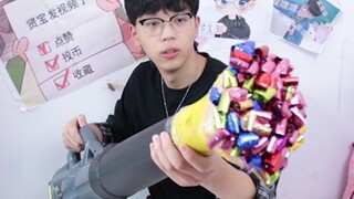 为了上学不迟到，男子做了一个3000瓦的巨大卷吹龙叫表弟起床