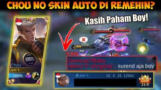 CHOU NO SKIN AUTO DIREMEHIN? KASIH PAHAM BOY! CHOU FREESTYLE MODE ON - MLBB