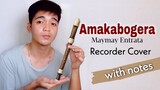 AMAKABOGERA - Maymay Entrata | Recorder Flute Cover with Easy Letter Notes and Lyrics