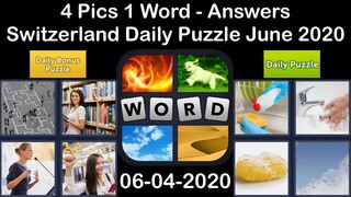 4 Pics 1 Word - Switzerland - 04 June 2020 - Daily Puzzle + Daily Bonus Puzzle - Answer -Walkthrough