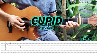 Cupid - Fifty Fifty - Fingerstyle (Tabs) Chords + Lyrics