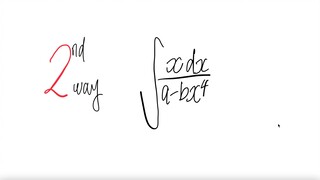 2nd way: integral ∫x/(a-bx^4) dx
