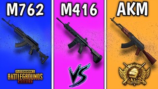 HANGİSİ DAHA İYİ? 🤩 - M416 vs M762 vs AKM (Detaylı Karşılaştırma) - Pubg Mobile