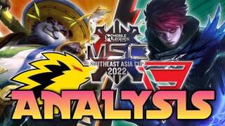 ANALYSIS on Falcon's Drafting Pattern - Falcon Vs Onic ID Game 1 / Mobile Legends MSC Analysis