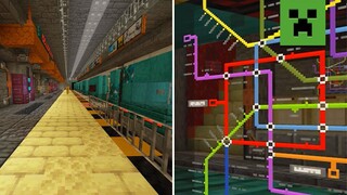 Minecraft Builds: Incredible Cyberpunk Metro Station