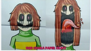 How To Draw God Chara SURPRISE FOLD PAPER CRAFT Làm Tranh Sans Gấp Giấy