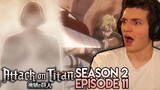ERWIN GOES CRAZY!! A FAMILIAR TITAN RETURNS!! | Attack on Titan Season 2 Episode 11 REACTION!