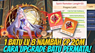 1 Batu Lv 8 Nambah CP 21M!! Cara Upgrade Batu Permata yang Benar - Monkey King AoH