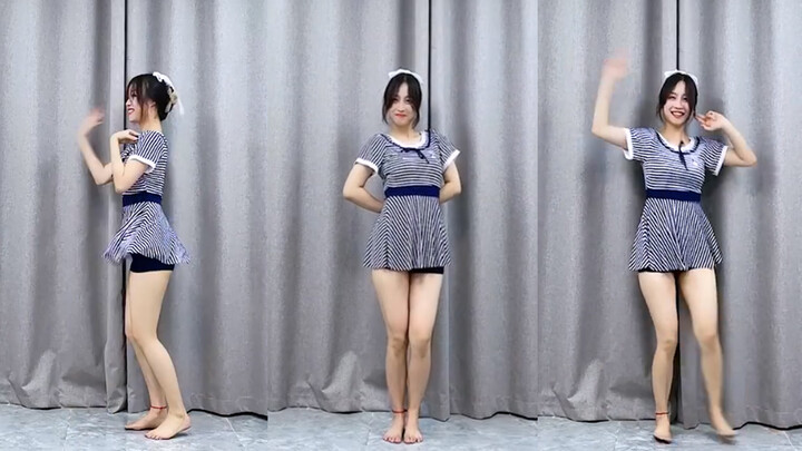 [Tarian]Seorang gadis menari dengan gaun pendek