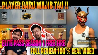 PLAYER BARU WAJIB NONTON!! FULL REVIEW ELITE PASS SEASON 1 FREE FIRE