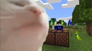 Cat Vibing Minecraft Edition