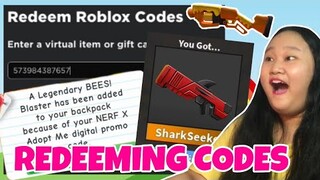 I REDEEMED THE MM2 SHARK SEEKER AND ADOPT ME BEE BLASTER | OMG!! (Roblox Tagalog)