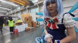 Playing their BGM behind the cosplayers at the comic exhibition [Beijing National Day Ido part 2]