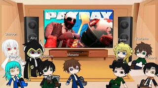 Isekai Fandom react to Russianbadger payday 2 (part 1 of 2)