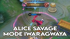SOLO RANKED ALICE SAVAGE MODE IWARAGWAYA‼️