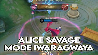 SOLO RANKED ALICE SAVAGE MODE IWARAGWAYA‼️