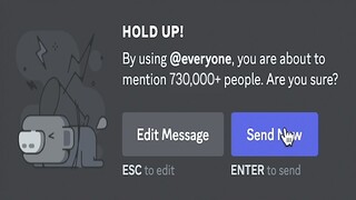 Waking up 730,159 people with @everyone