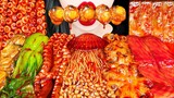 SPICY SEAFOOD BOIL MUKBANG 매운 해물한판 먹방 OCTOPUS, ENOKI MUSHROOM, SALMON, NOODLES COOKING&EATING SOUNDS