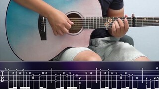 Lông vũ Windy Hill fingerstyle bài tập guitar đơn giản với điểm số