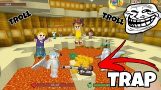 🔴 TNT RUN BUT I TROLL THEM😂😂 IN SKYBLOCK BLOCKMAN GO