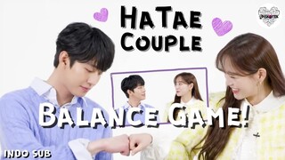 [INDO SUB] Ahn Hyo Seop & Kim Se Jeong Balance Game!