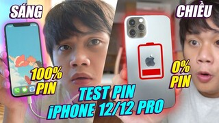 ĐÁNH GIÁ, TEST PIN iPHONE 12/12 PRO: CÓ ĐÚNG LÀ PIN YẾU, KHÔNG DÙNG NỔI 1 NGÀY??