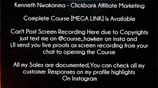 Kenneth Nwakanma Course Clickbank Affiliate Marketing Download