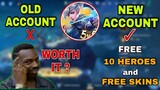 CREATE NEW ACCOUNT in Mobile Legends | Worth It To Create New Account?