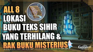 All 8 Lokasi Buku Teks Sihir yang Terhilang & Rak Buku Misterius Hidden Achievement【Genshin Impact】