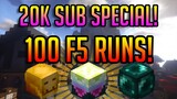 30M+ FROM 100 F5 RUNS! | 20K Special | Hypixel Skyblock Dungeons