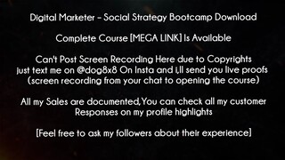 Digital Marketer Course  Social Strategy Bootcamp Download