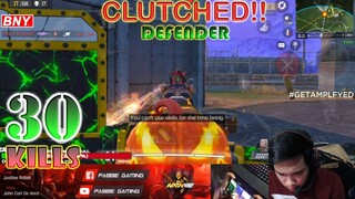 HOW TO CLUTCH WITH DEFENDER CLASS | 30 KILLS | SOLO VS SQUAD | BR RANK GAME | NRX 420 | CODM GARENA