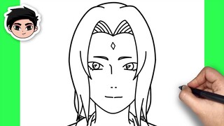 How To Draw Tsunade | Naruto - Easy Step By Step