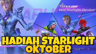 HADIAH STARLIGHT BULAN OKTOBER 2022 - MOBILE LEGENDS