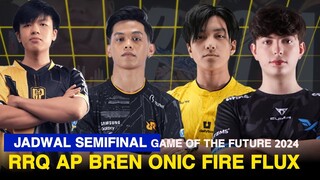 UPDATE JADWAL GAME OF THE FUTURE 2024, RRQ VS AP BREN DAN ONIC VS FIRE FLUX